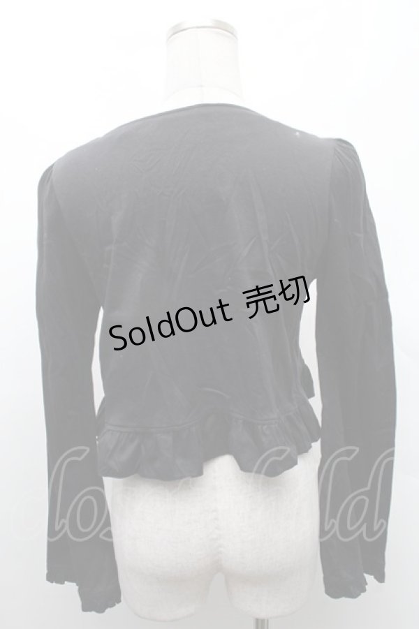 画像2: BPN / フリルショートジャケット  黒 S-26-02-11-040-GO-TO-HR-ZS (2)