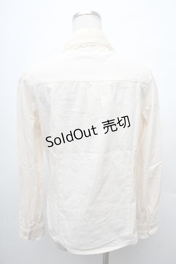 画像2: axes femme / 編上ブラウス  オフ S-26-02-11-004-AX-BL-AS-ZS (2)