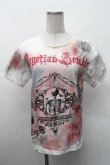 画像1: PUNK / スカルプリントTシャツ  白 S-26-02-11-044-PU-TO-HR-ZS (1)