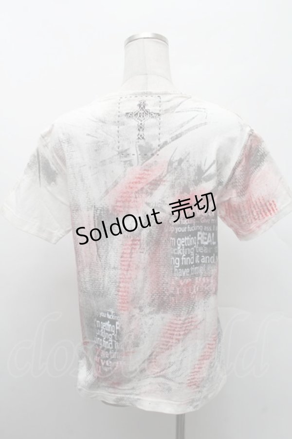 画像2: PUNK / スカルプリントTシャツ  白 S-26-02-11-044-PU-TO-HR-ZS (2)