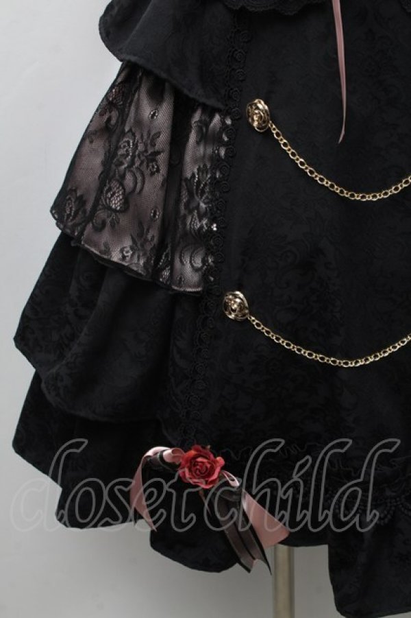 画像4: ALICE and the PIRATES / Sweet DevilジャンパースカートII  黒ｘピンク S-26-02-11-047-PA-OP-HR-ZS (4)