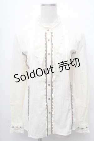 画像: axes femme / 薔薇レースブラウス  オフ S-26-02-11-005-AX-BL-AS-ZS