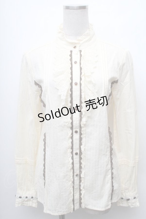 画像1: axes femme / 薔薇レースブラウス  オフ S-26-02-11-005-AX-BL-AS-ZS (1)