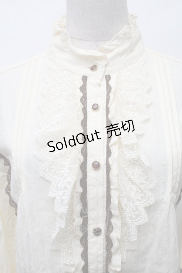 画像3: axes femme / 薔薇レースブラウス  オフ S-26-02-11-005-AX-BL-AS-ZS (3)