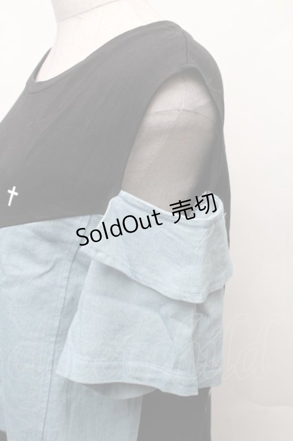 画像3: NieR Clothing / デザイントップス  黒 S-26-02-11-006-PU-TO-AS-ZS (3)