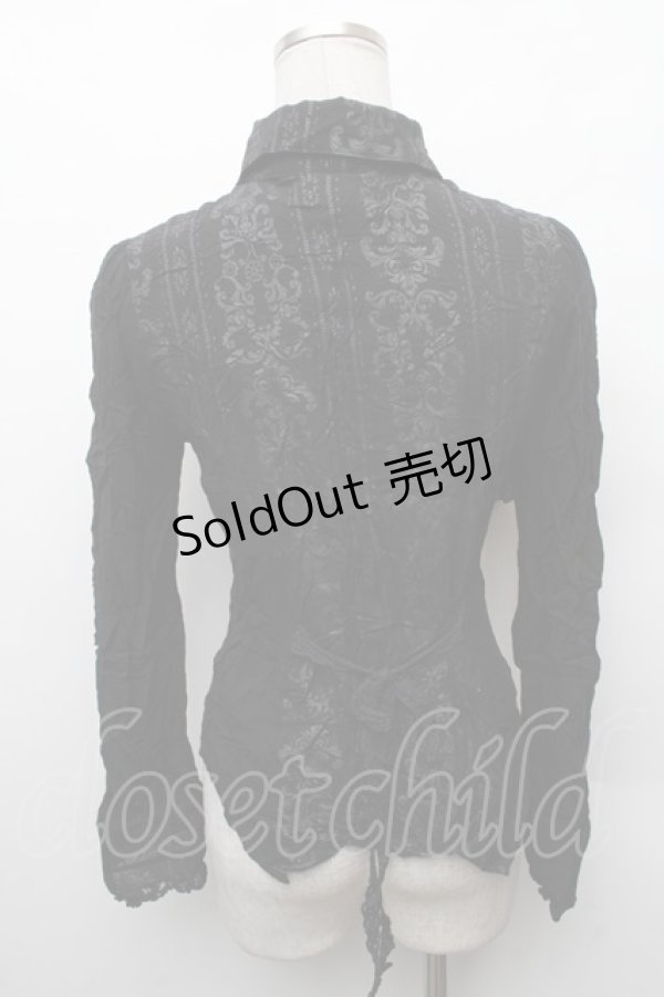 画像2: STEAM / フリルブラウス  黒 S-26-02-11-008-HN-BL-AS-ZS (2)