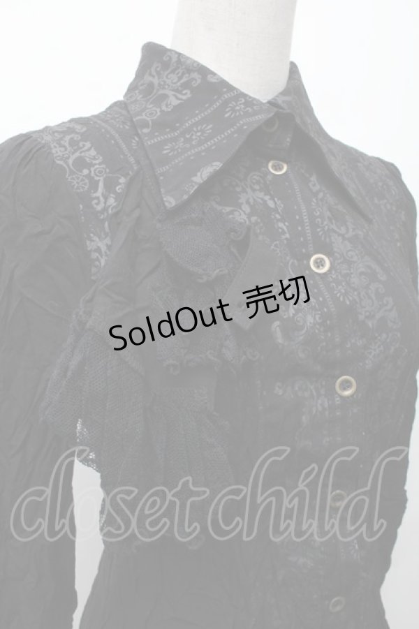 画像3: STEAM / フリルブラウス  黒 S-26-02-11-008-HN-BL-AS-ZS (3)