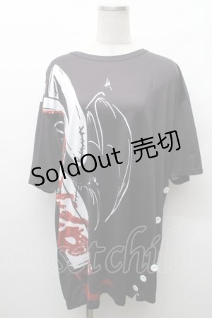 画像: NieR Clothing / 転写プリントトップス  黒 S-26-02-11-010-PU-TO-AS-ZS