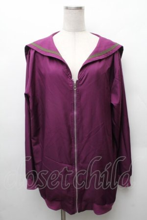 画像: F.F.T collection / セーラー襟パーカー  紫 S-26-02-11-012-PU-TO-AS-ZS