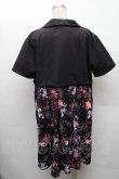 画像2: NieR Clothing / 半袖シャツワンピース  黒 S-26-02-11-013-PU-OP-AS-ZS (2)