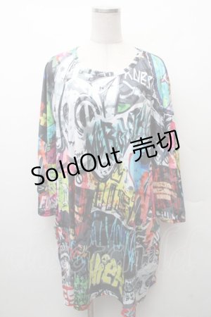 画像: NieR Clothing / 転写プリントトップス  マルチ S-26-02-11-014-PU-TO-AS-ZS