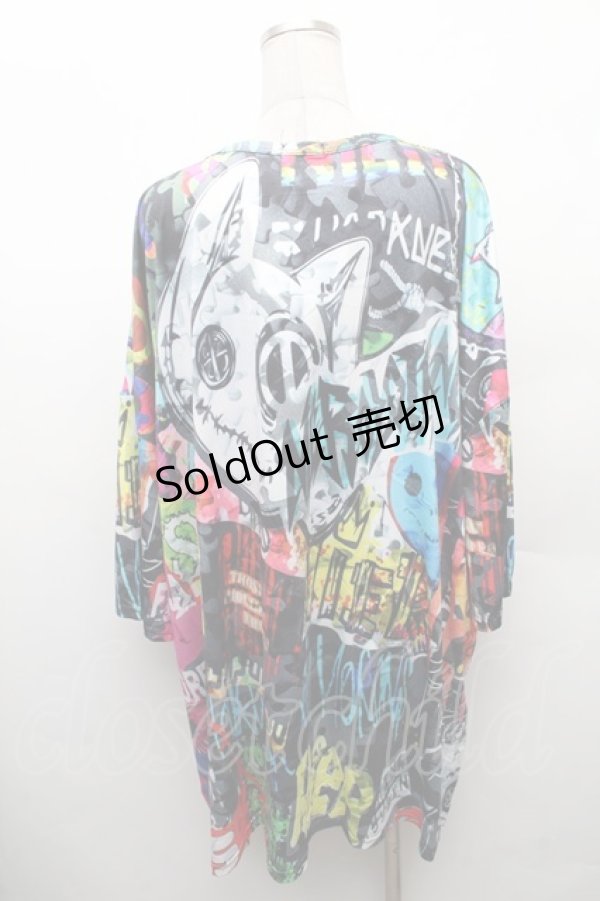 画像2: NieR Clothing / 転写プリントトップス  マルチ S-26-02-11-014-PU-TO-AS-ZS (2)