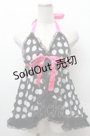 画像: SEXY DYNAMITE LONDON / ベビードール  黒ｘ白 S-26-02-11-019-PU-TO-AS-ZS