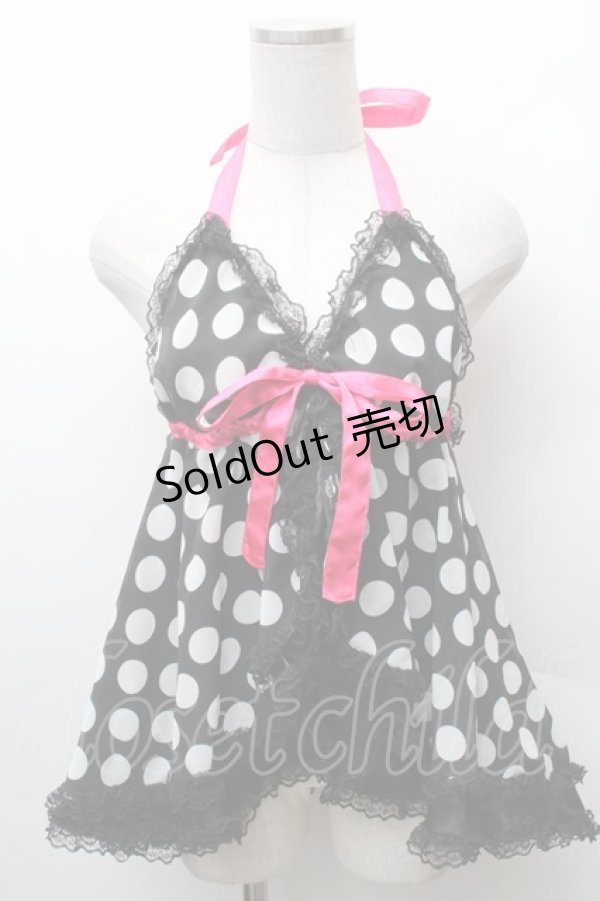 画像1: SEXY DYNAMITE LONDON / ベビードール  黒ｘ白 S-26-02-11-019-PU-TO-AS-ZS (1)