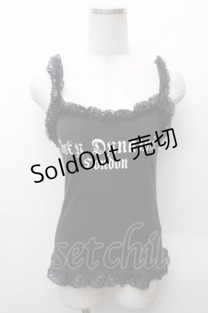 画像: SEXY DYNAMITE LONDON / ロゴptキャミソール  黒 S-26-02-11-021-PU-TS-HR-ZS