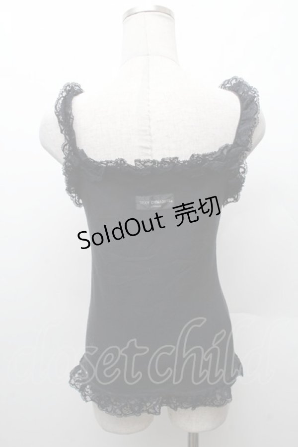 画像2: SEXY DYNAMITE LONDON / ロゴptキャミソール  黒 S-26-02-11-021-PU-TS-HR-ZS (2)