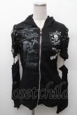 画像1: MAD / ガーゼフードZIPパーカー M 黒 S-26-02-11-033-PU-TO-HR-ZS (1)