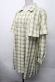 画像2: axes femme / ダブルブレストケープワンピース  グリーン S-26-02-13-043-AX-OP-AS-ZS (2)