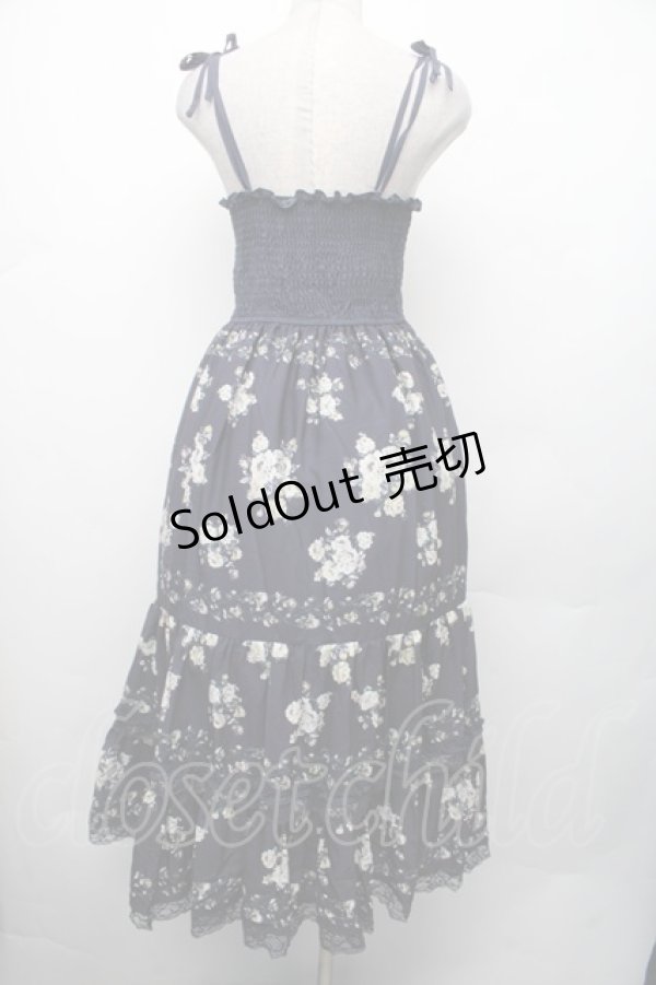 画像3: axes femme / 花柄2wayロングスカート  紺 S-26-02-13-047-AX-SK-AS-ZS (3)