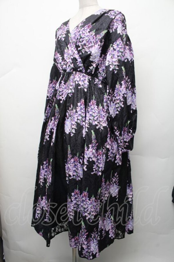 画像2: axes femme / カシュクールワンピース  黒 S-26-02-13-048-AX-OP-AS-ZS (2)