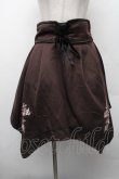 画像1: axes femme POETIQUE / バラ刺繍入りスカート  ブラウン S-26-02-13-055-AX-BL-HR-ZS (1)