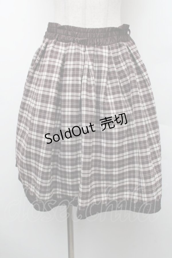 画像3: axes femme / リバーシブルスカート  ブラウン S-26-02-13-056-AX-PA-HR-ZS (3)