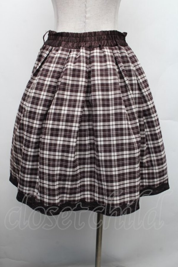 画像4: axes femme / リバーシブルスカート  ブラウン S-26-02-13-056-AX-PA-HR-ZS (4)