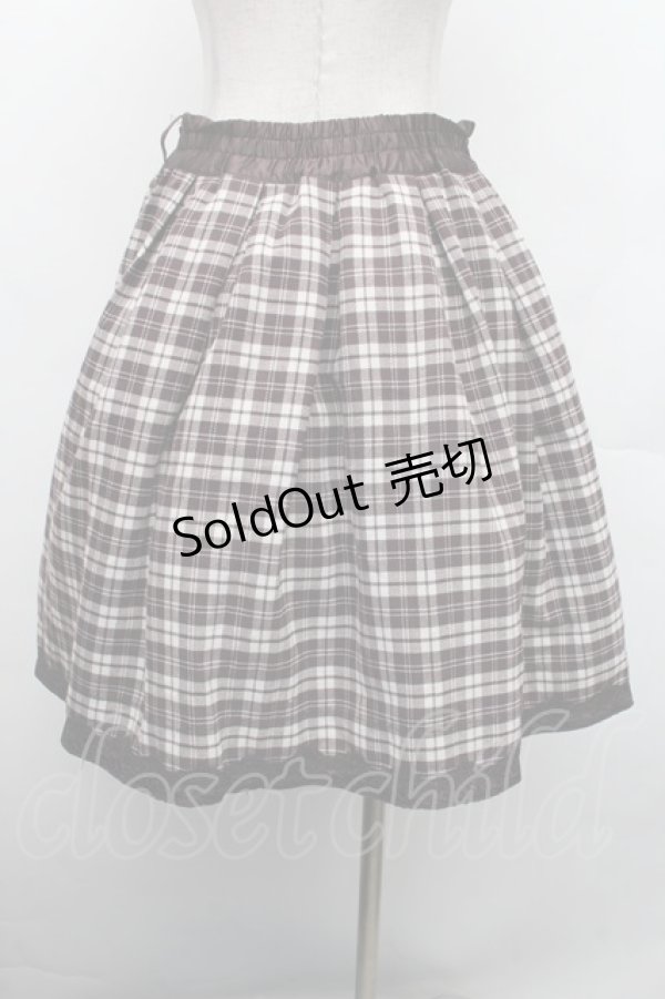 画像4: axes femme / リバーシブルスカート  ブラウン S-26-02-13-056-AX-PA-HR-ZS (4)