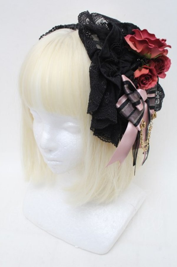 画像1: ALICE and the PIRATES / Sweet Devil丸型ヘッドドレスカチューシャ  黒ｘピンク S-26-02-13-006-PA-AC-HR-ZS (1)