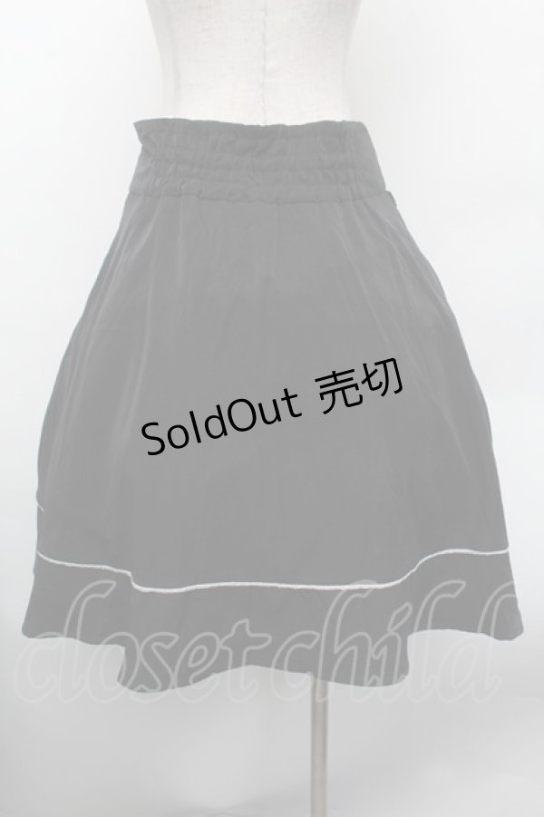 画像3: axes femme / レースアップフレアスカート  黒 S-26-02-13-061-AX-SK-HR-ZS (3)