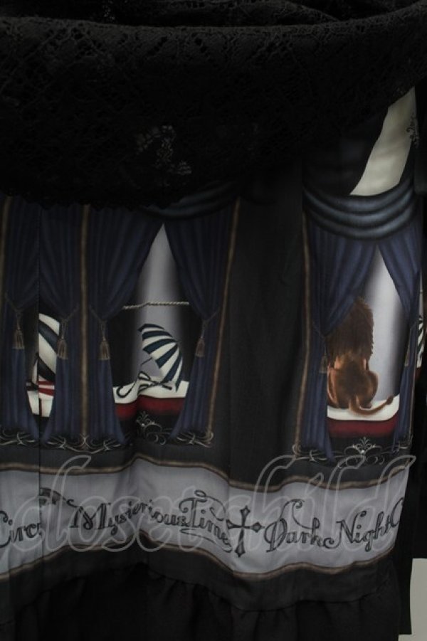 画像3: NIBBLE POISON / ダークナイトサーカススカート  黒 S-26-02-13-062-0-JA-HR-ZS (3)