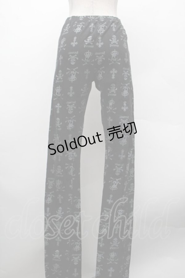 画像3: PUTUMAYO / スカルプリントレギンス  黒 S-26-02-13-065-PT-PA-HR-ZS (3)