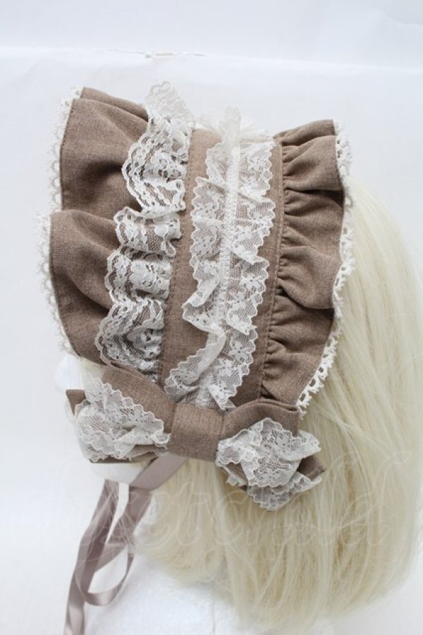 画像2: metamorphose / 両山レースブリム付きヘッドドレス  ベージュ S-26-02-13-008-ME-AC-AS-ZS (2)