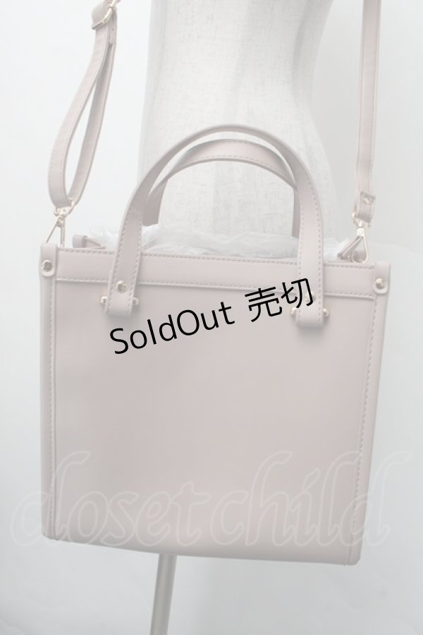 画像3: axes femme / ローズ刺繍スクエアバッグ  ピンク S-26-02-13-014-AX-BG-AS-ZS (3)