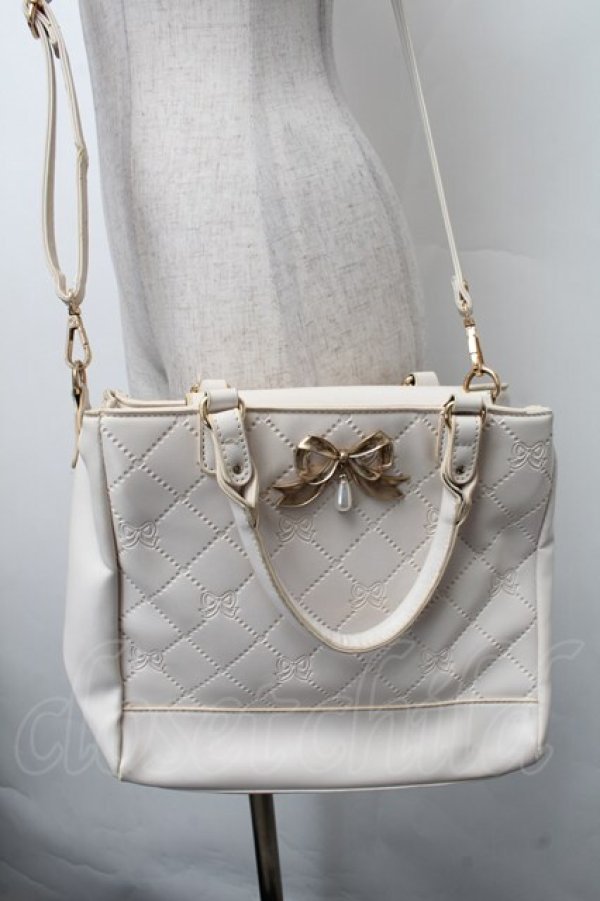 画像2: LOLITA / リボンショルダーバッグ  オフ S-26-02-13-015-LO-BG-HR-ZS (2)