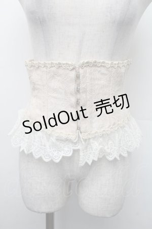 画像: abilletage / ダブルレースベリーショートコルセット L ベージュ S-26-02-13-016-GO-TO-HR-ZS