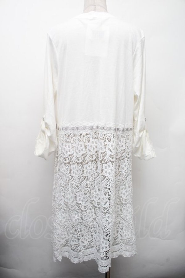 画像2: axes femme / レース切替UVカットカーデ  白 S-26-02-13-020-AX-TO-AS-ZS (2)