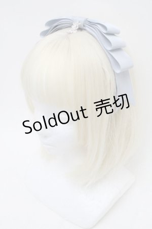 画像: ALICE and the PIRATES / まんなかリボンカチューシャ  サックス S-26-02-13-003-PA-AC-HR-ZS