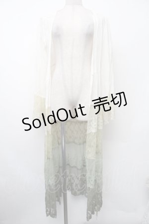 画像: axes femme / グラデーションレースガウン  グリーンＸオフ S-26-02-13-021-AX-TO-AS-ZS