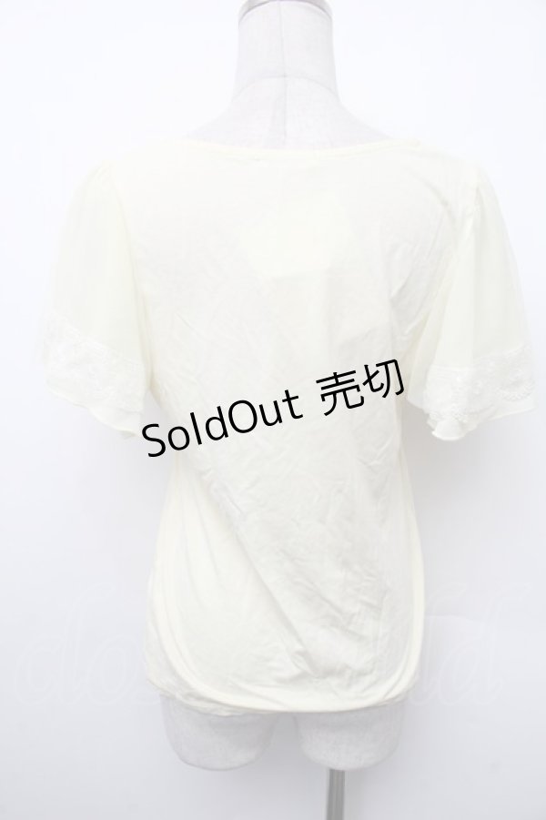 画像2: axes femme / 多種レース使いトップス  イエロー S-26-02-13-025-AX-TO-HR-ZS (2)