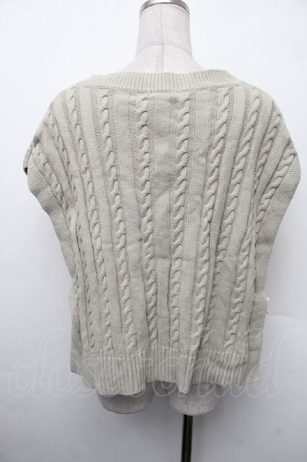 画像2: axes femme / ニットベスト  グリーン S-26-02-13-030-AX-TO-AS-ZS (2)