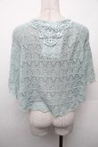 画像2: axes femme / レース重ねケープトッパーカーディガン  グリーン S-26-02-13-032-AX-TO-AS-ZS (2)
