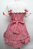 画像3: LIZ LISA / ストロベリーレースギンガムワンピース  赤Ｘ白 S-26-02-15-038-LO-OP-AS-ZS (3)