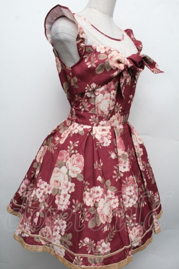 画像3: LIZ LISA / 花柄ワンピース  ワイン S-26-02-15-040-LO-OP-AS-ZS (3)