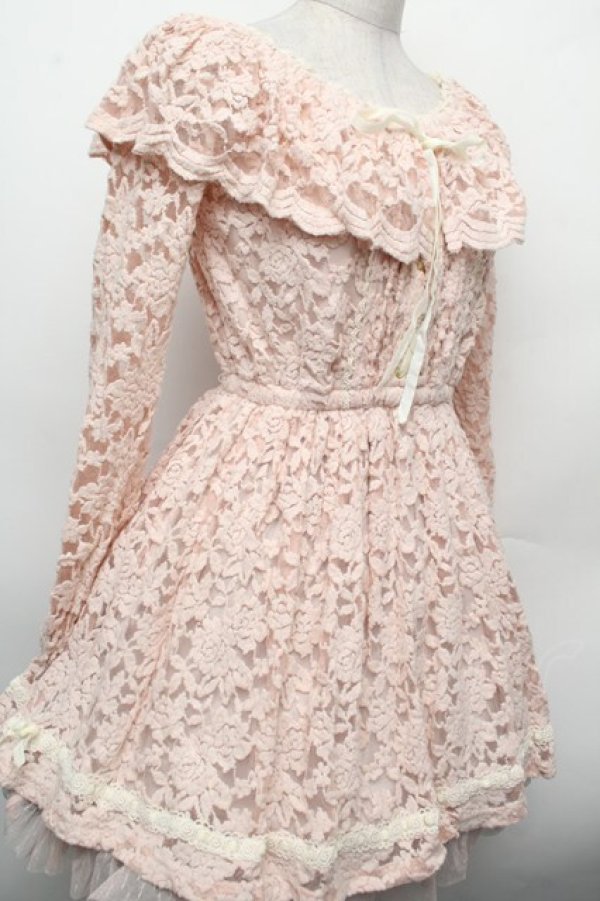 画像3: LIZ LISA / レースワンピース  ピンク S-26-02-15-045-LO-OP-AS-ZS (3)