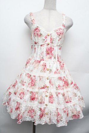 画像: LIZ LISA / 花柄レースチュニック  ピンク S-26-02-15-047-LO-TO-HR-ZS