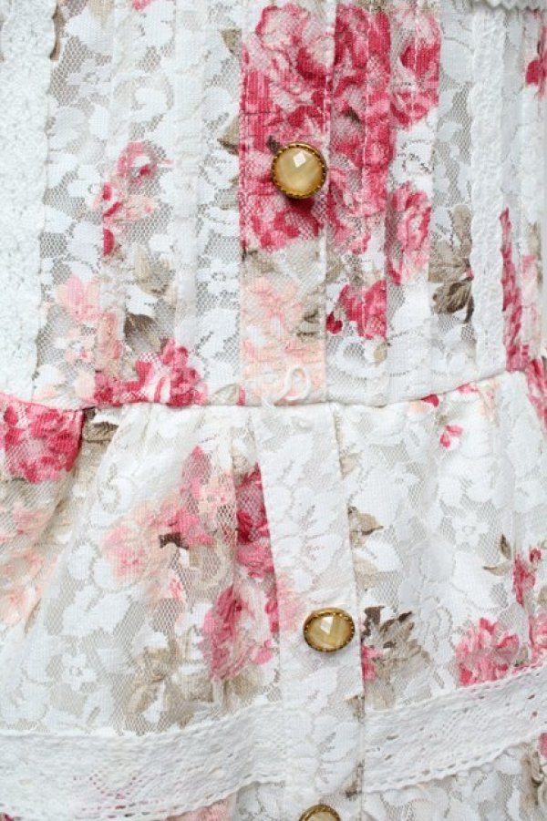 画像4: LIZ LISA / 花柄レースチュニック  ピンク S-26-02-15-047-LO-TO-HR-ZS (4)