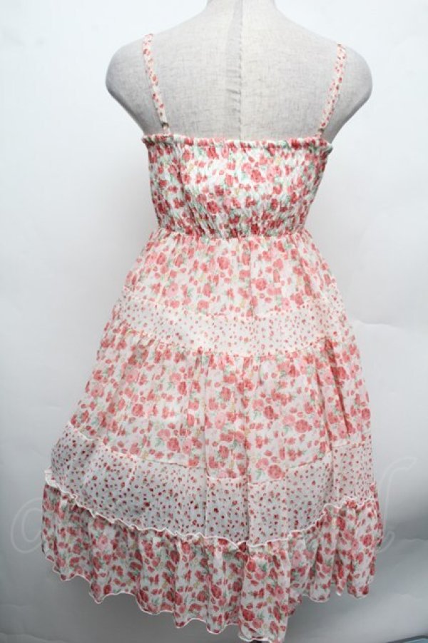 画像2: LIZ LISA / 花柄シフォンキャミワンピース  ピンク S-26-02-15-048-LO-OP-HR-ZS (2)