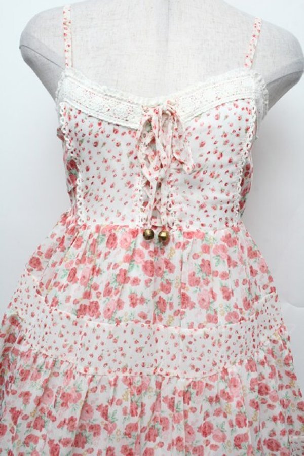 画像4: LIZ LISA / 花柄シフォンキャミワンピース  ピンク S-26-02-15-048-LO-OP-HR-ZS (4)