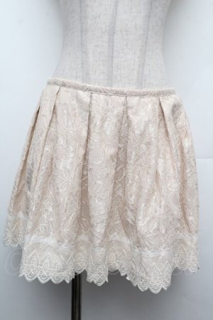 画像: abilletage / ダブルレースタックスカート  ベージュ S-26-02-15-053-GO-SK-HR-ZS